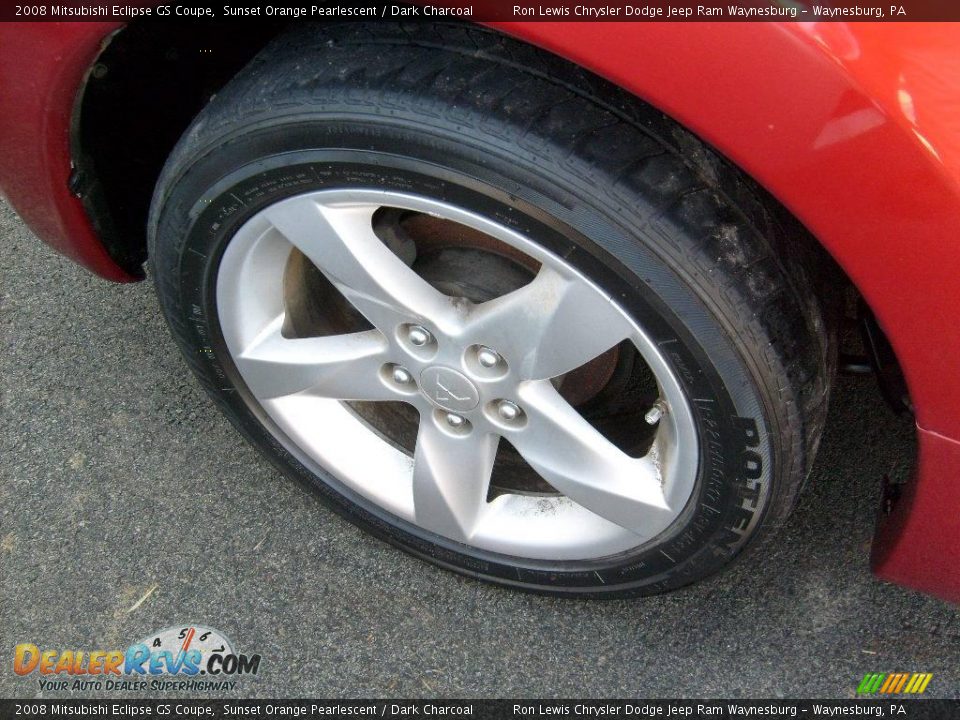 2008 Mitsubishi Eclipse GS Coupe Sunset Orange Pearlescent / Dark Charcoal Photo #12