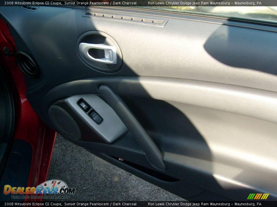 2008 Mitsubishi Eclipse GS Coupe Sunset Orange Pearlescent / Dark Charcoal Photo #17