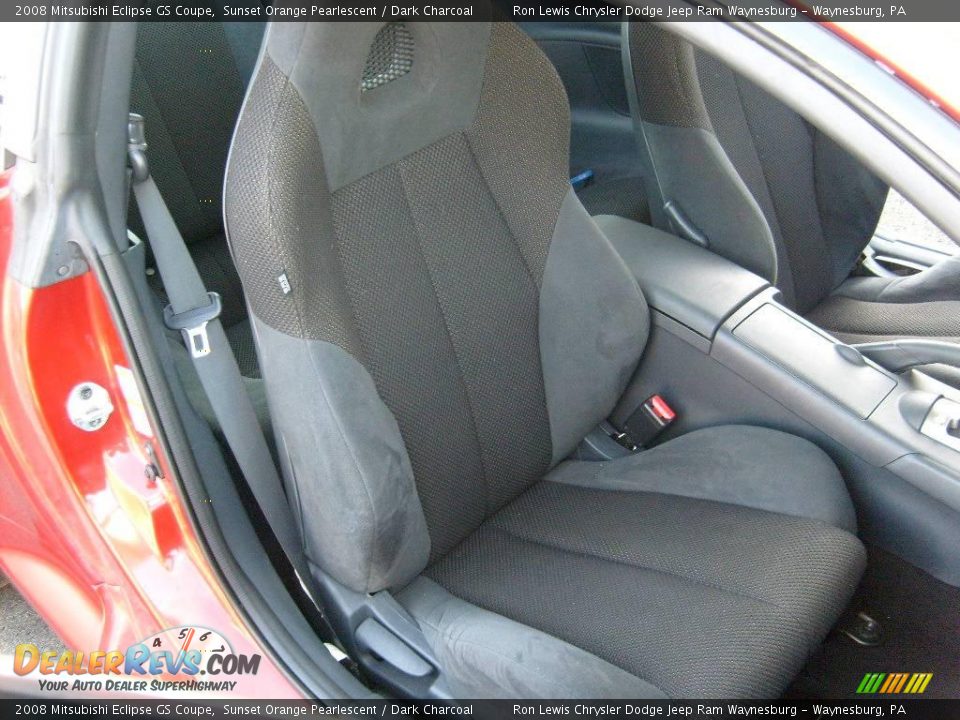 2008 Mitsubishi Eclipse GS Coupe Sunset Orange Pearlescent / Dark Charcoal Photo #18
