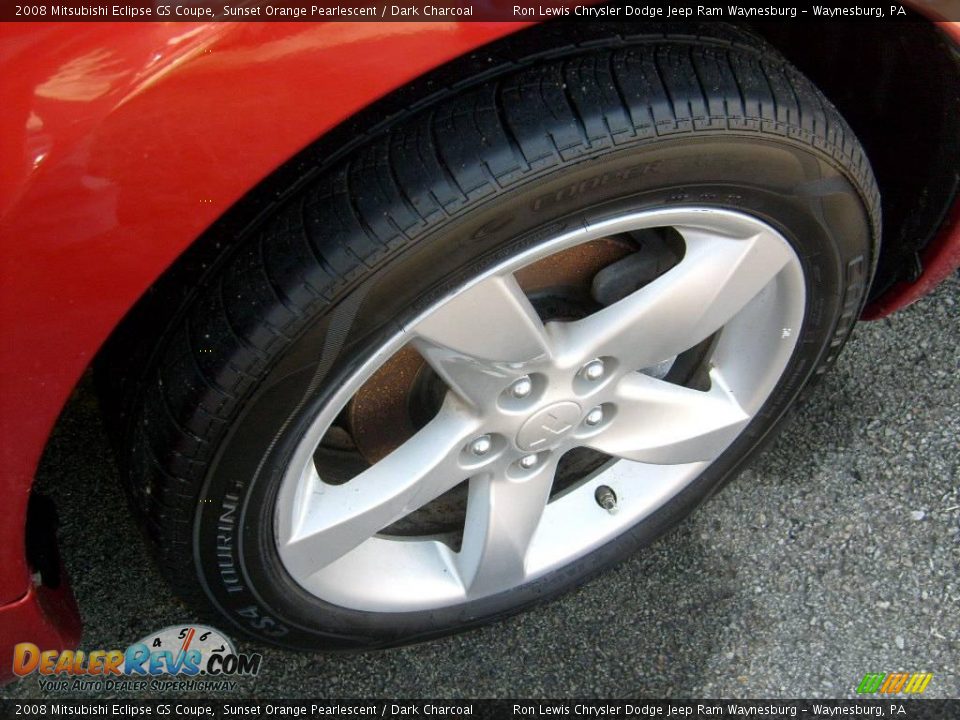 2008 Mitsubishi Eclipse GS Coupe Sunset Orange Pearlescent / Dark Charcoal Photo #19