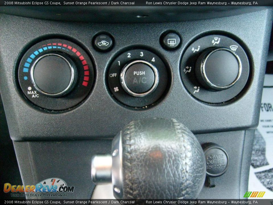 2008 Mitsubishi Eclipse GS Coupe Sunset Orange Pearlescent / Dark Charcoal Photo #23