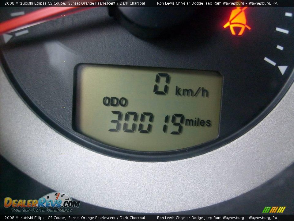 2008 Mitsubishi Eclipse GS Coupe Sunset Orange Pearlescent / Dark Charcoal Photo #25