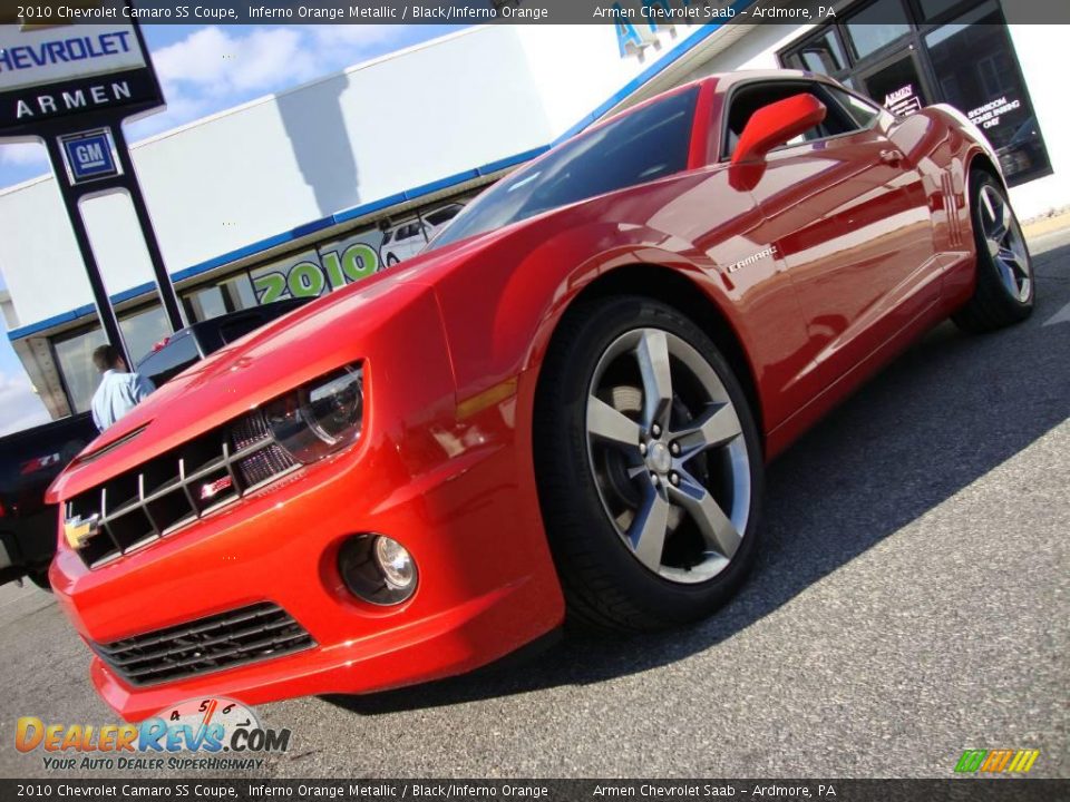 2010 Chevrolet Camaro SS Coupe Inferno Orange Metallic / Black/Inferno Orange Photo #2