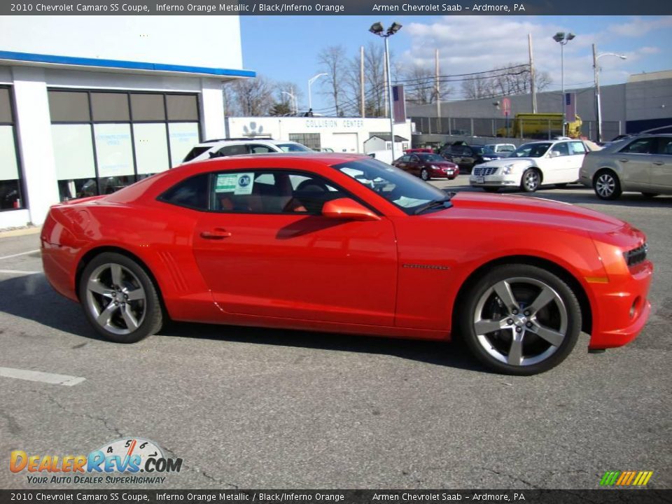2010 Chevrolet Camaro SS Coupe Inferno Orange Metallic / Black/Inferno Orange Photo #6