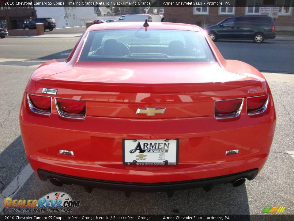 2010 Chevrolet Camaro SS Coupe Inferno Orange Metallic / Black/Inferno Orange Photo #8