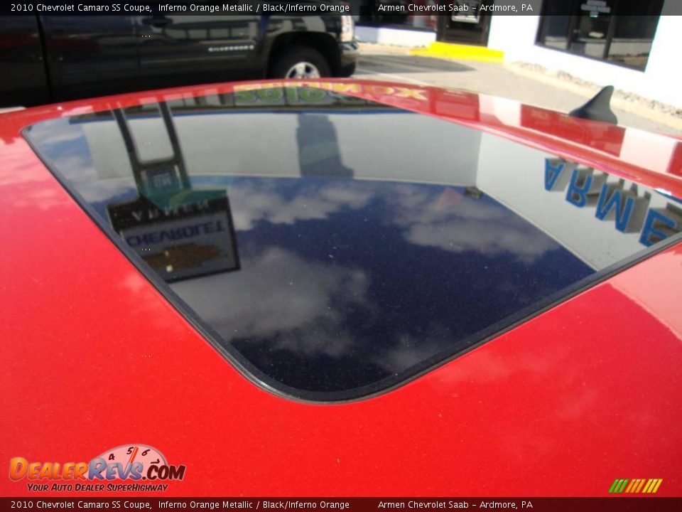 2010 Chevrolet Camaro SS Coupe Inferno Orange Metallic / Black/Inferno Orange Photo #17