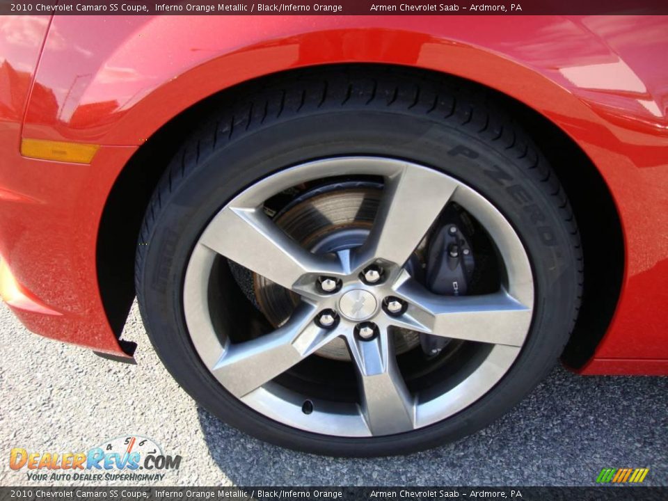 2010 Chevrolet Camaro SS Coupe Inferno Orange Metallic / Black/Inferno Orange Photo #23