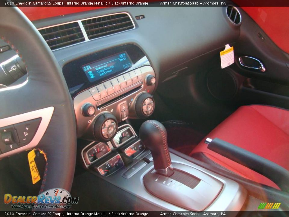 2010 Chevrolet Camaro SS Coupe Inferno Orange Metallic / Black/Inferno Orange Photo #26