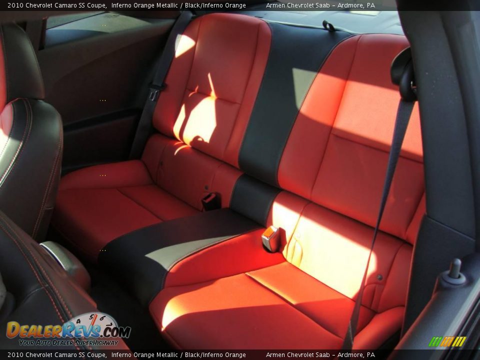 2010 Chevrolet Camaro SS Coupe Inferno Orange Metallic / Black/Inferno Orange Photo #27