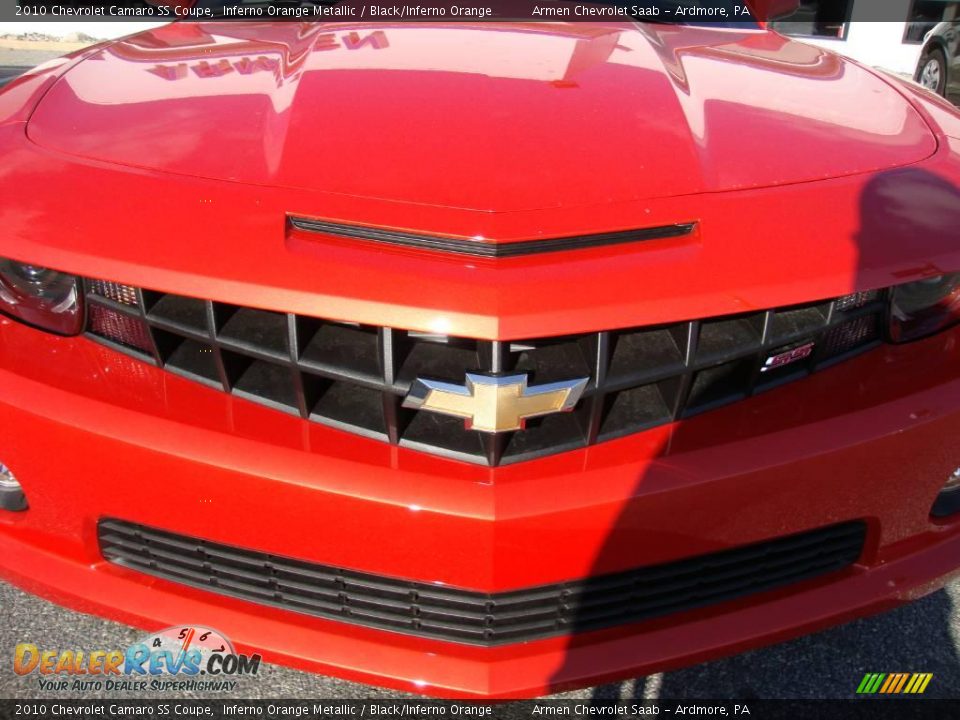 2010 Chevrolet Camaro SS Coupe Inferno Orange Metallic / Black/Inferno Orange Photo #30