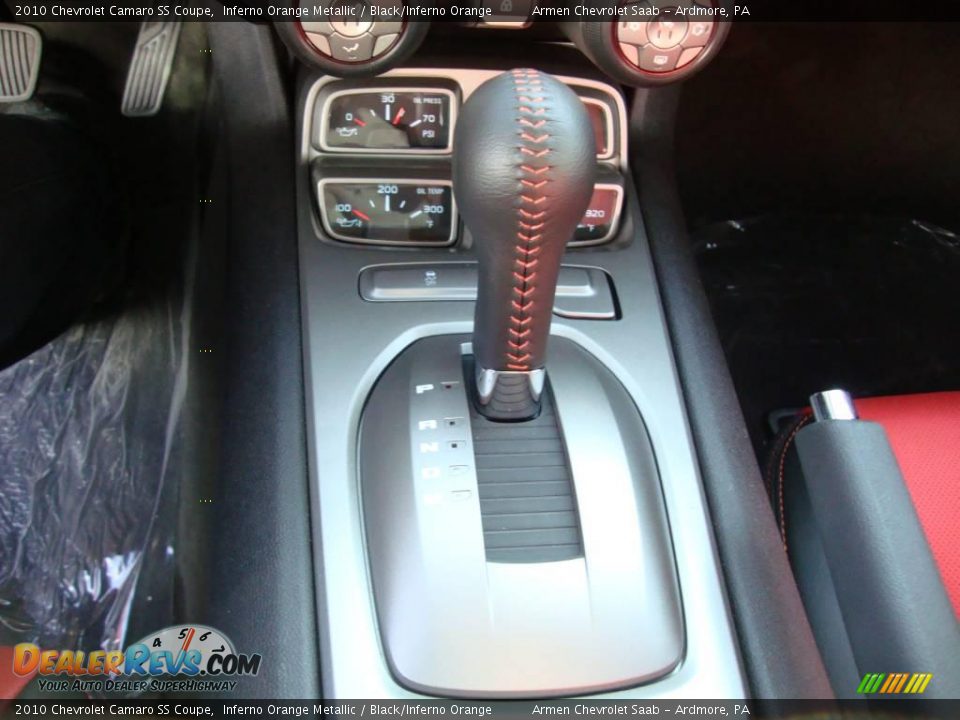 2010 Chevrolet Camaro SS Coupe Inferno Orange Metallic / Black/Inferno Orange Photo #33