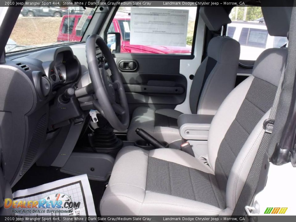 2010 Jeep Wrangler Sport 4x4 Stone White / Dark Slate Gray/Medium Slate Gray Photo #7
