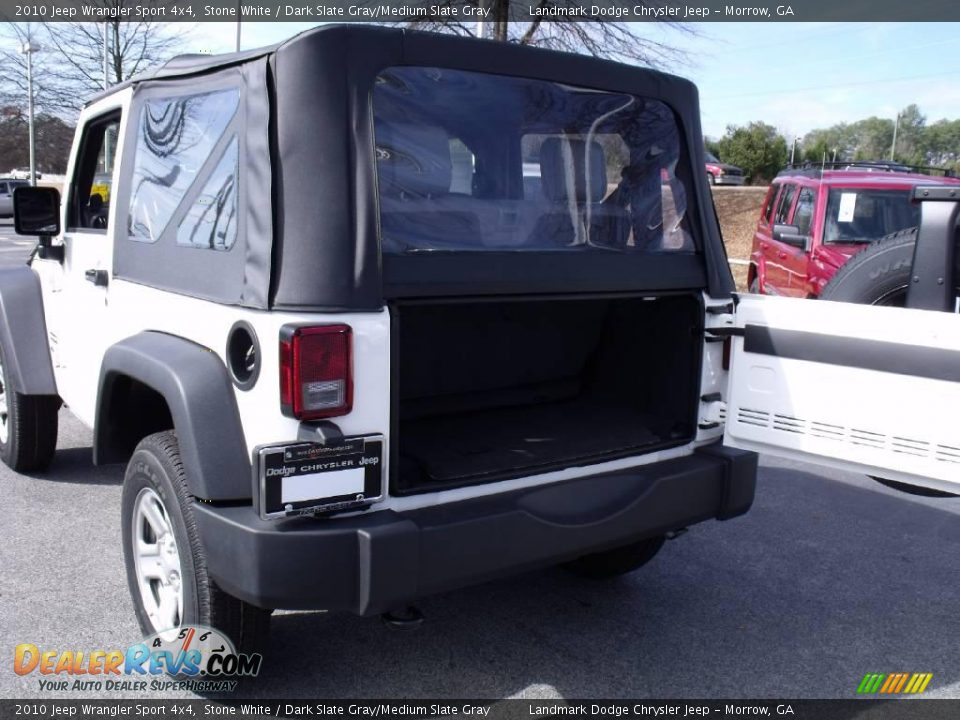 2010 Jeep Wrangler Sport 4x4 Stone White / Dark Slate Gray/Medium Slate Gray Photo #8
