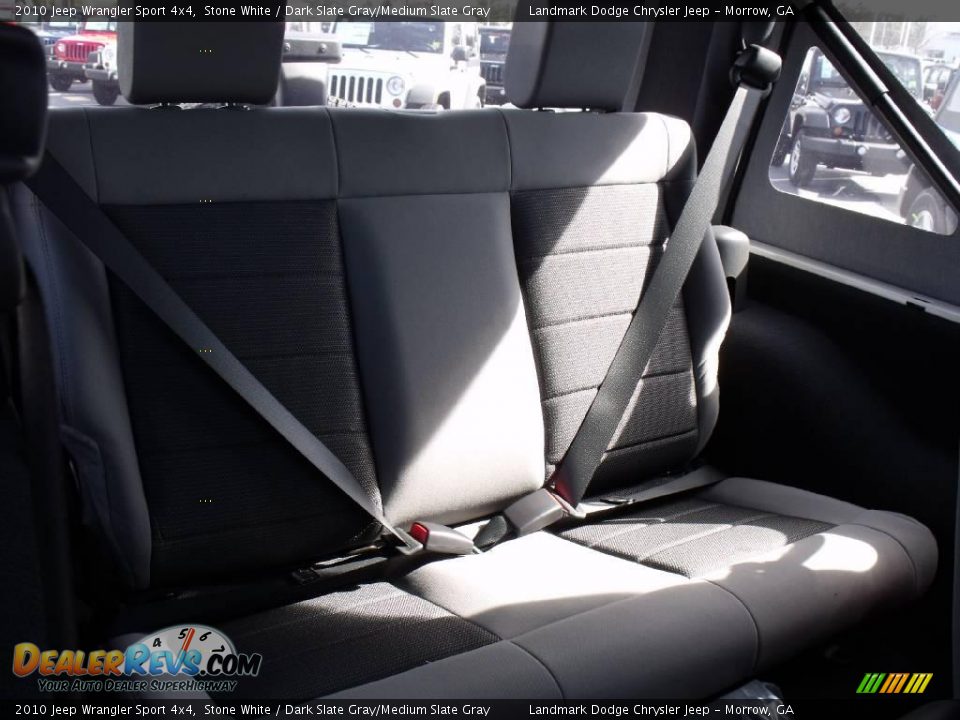 2010 Jeep Wrangler Sport 4x4 Stone White / Dark Slate Gray/Medium Slate Gray Photo #10