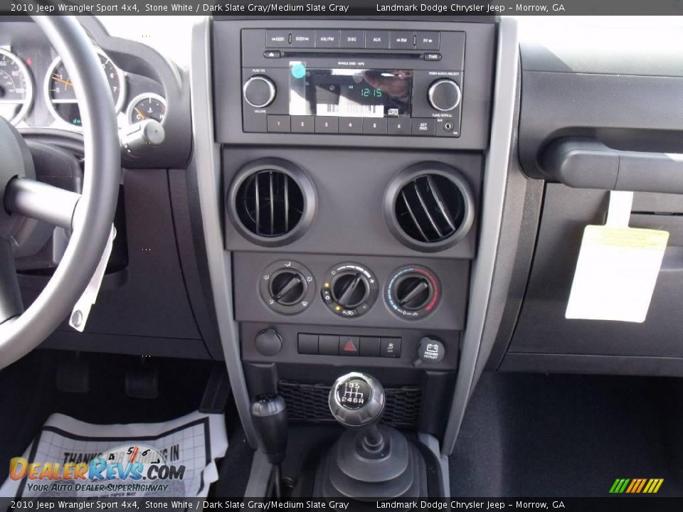 2010 Jeep Wrangler Sport 4x4 Stone White / Dark Slate Gray/Medium Slate Gray Photo #11