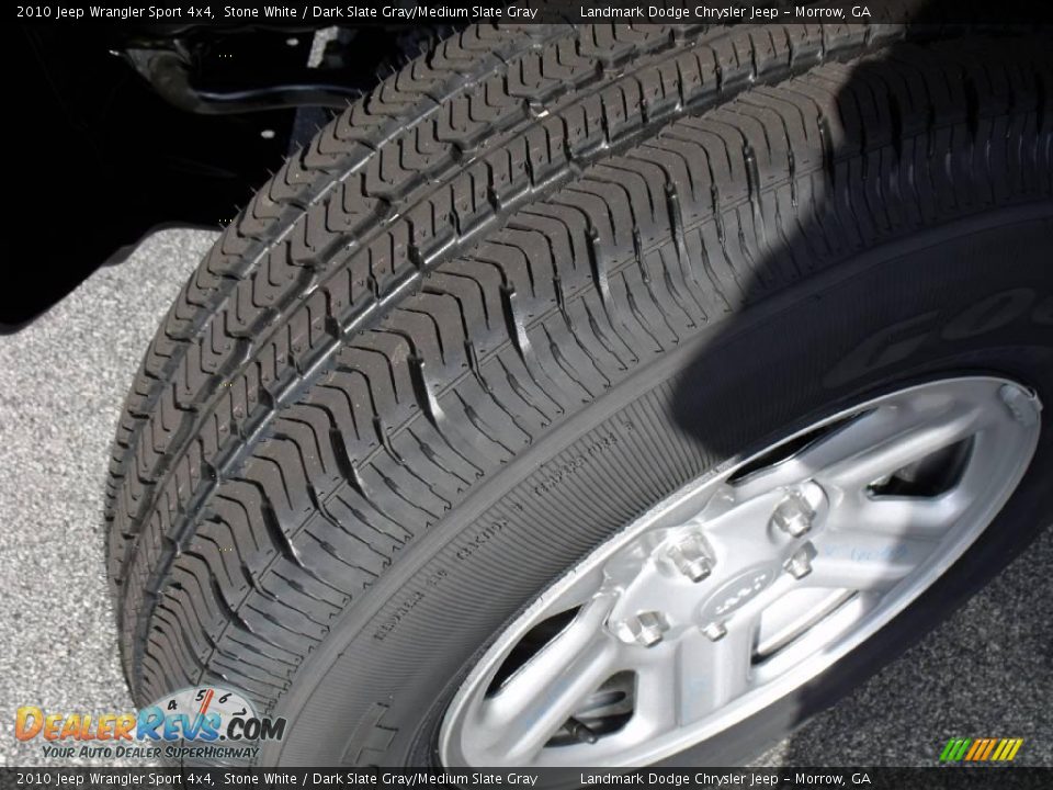 2010 Jeep Wrangler Sport 4x4 Stone White / Dark Slate Gray/Medium Slate Gray Photo #14