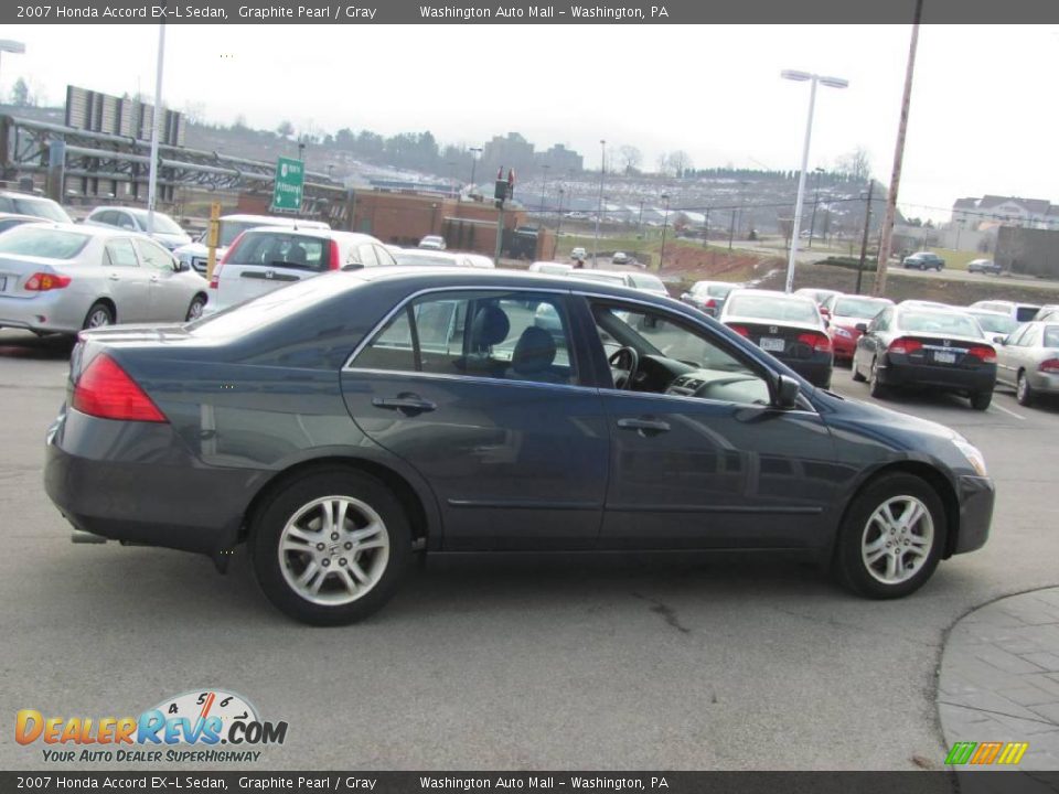2007 Honda Accord EX-L Sedan Graphite Pearl / Gray Photo #6