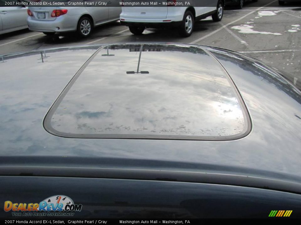2007 Honda Accord EX-L Sedan Graphite Pearl / Gray Photo #8