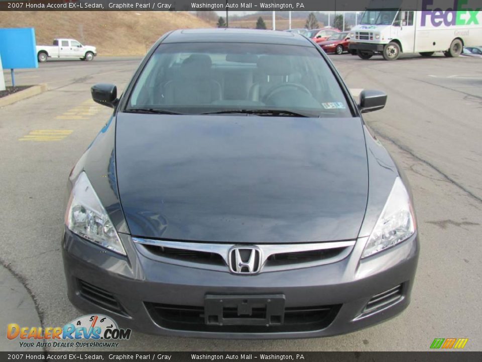 2007 Honda Accord EX-L Sedan Graphite Pearl / Gray Photo #10