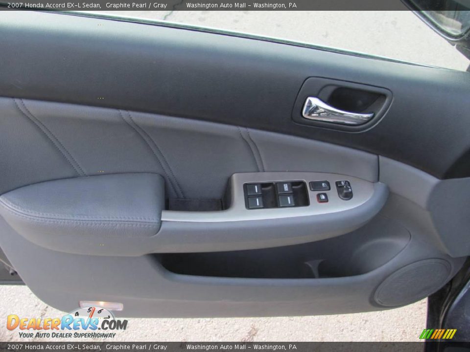 2007 Honda Accord EX-L Sedan Graphite Pearl / Gray Photo #13