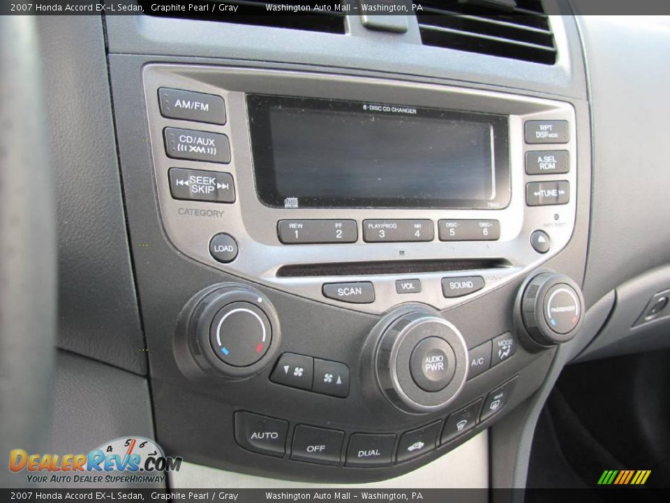 2007 Honda Accord EX-L Sedan Graphite Pearl / Gray Photo #15