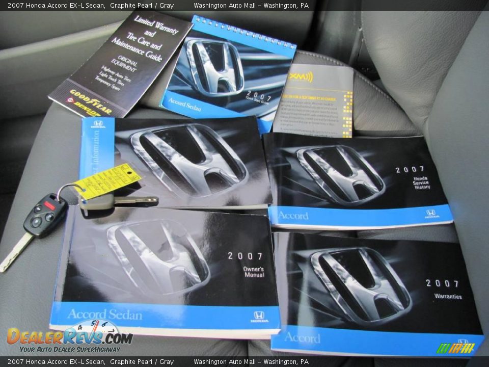 2007 Honda Accord EX-L Sedan Graphite Pearl / Gray Photo #18