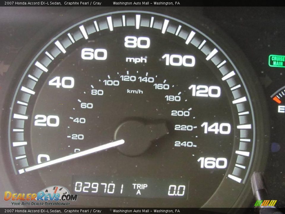 2007 Honda Accord EX-L Sedan Graphite Pearl / Gray Photo #20