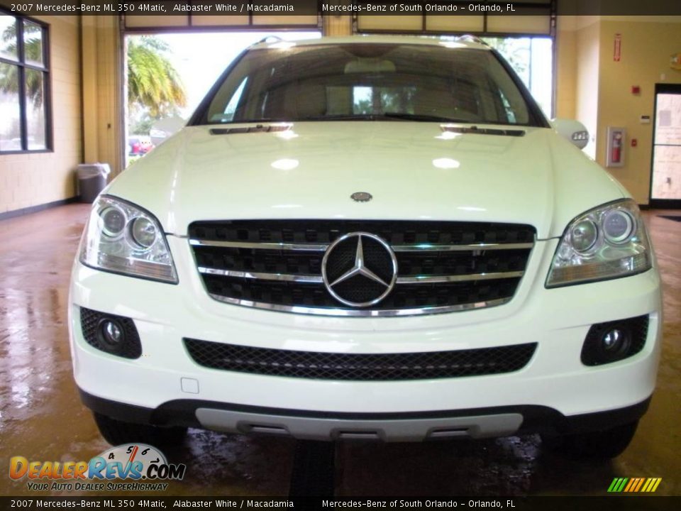 2007 Mercedes-Benz ML 350 4Matic Alabaster White / Macadamia Photo #3