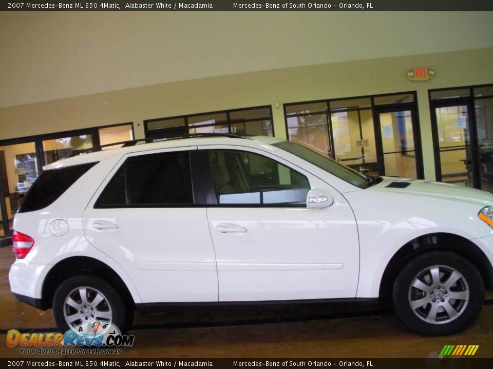 2007 Mercedes-Benz ML 350 4Matic Alabaster White / Macadamia Photo #5
