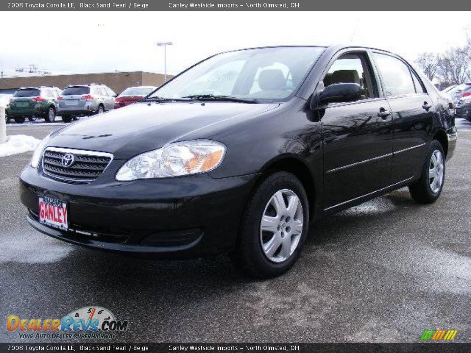 2008 Toyota Corolla LE Black Sand Pearl / Beige Photo #1