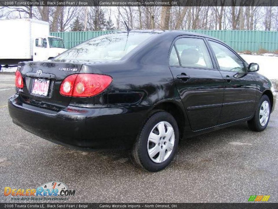 2008 Toyota Corolla LE Black Sand Pearl / Beige Photo #5