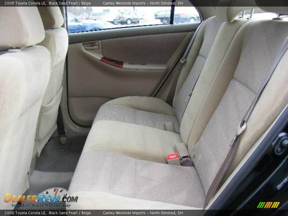 2008 Toyota Corolla LE Black Sand Pearl / Beige Photo #11