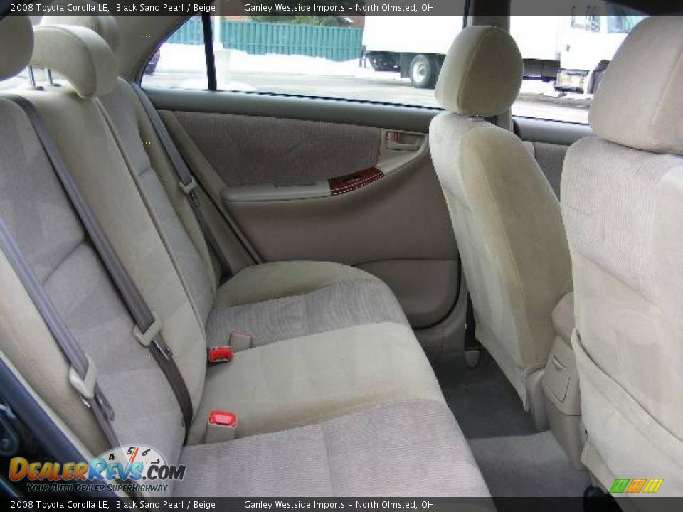 2008 Toyota Corolla LE Black Sand Pearl / Beige Photo #12