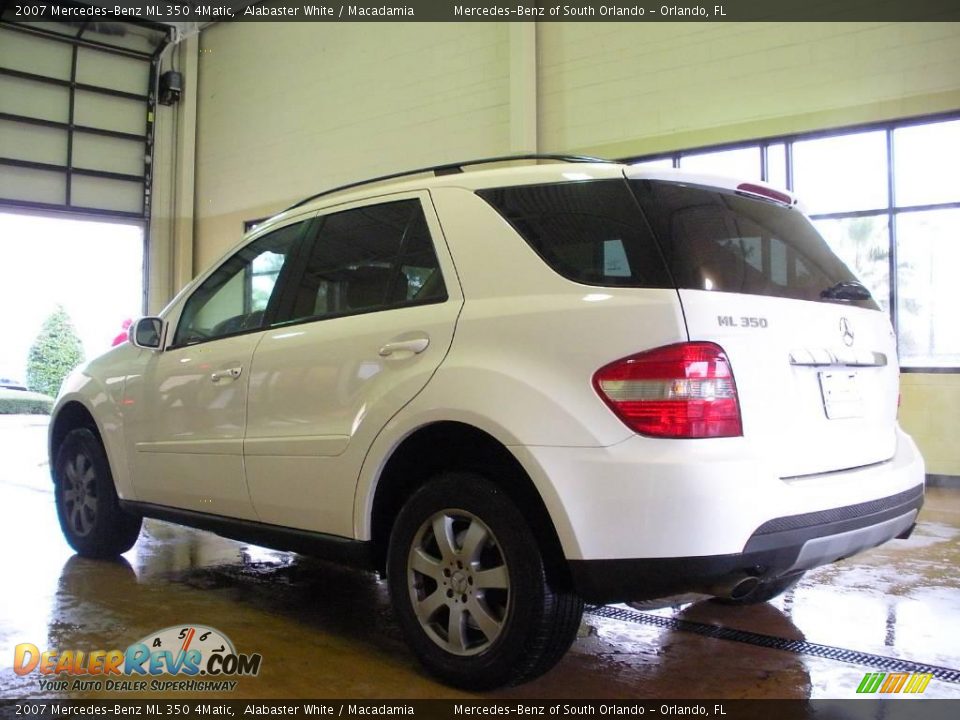 2007 Mercedes-Benz ML 350 4Matic Alabaster White / Macadamia Photo #8