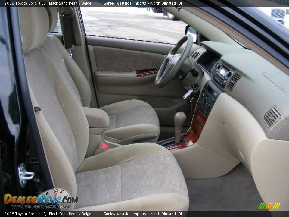 2008 Toyota Corolla LE Black Sand Pearl / Beige Photo #13