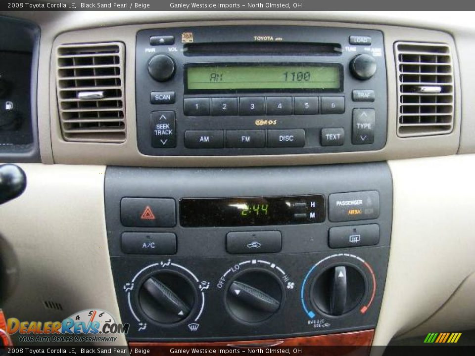 2008 Toyota Corolla LE Black Sand Pearl / Beige Photo #18