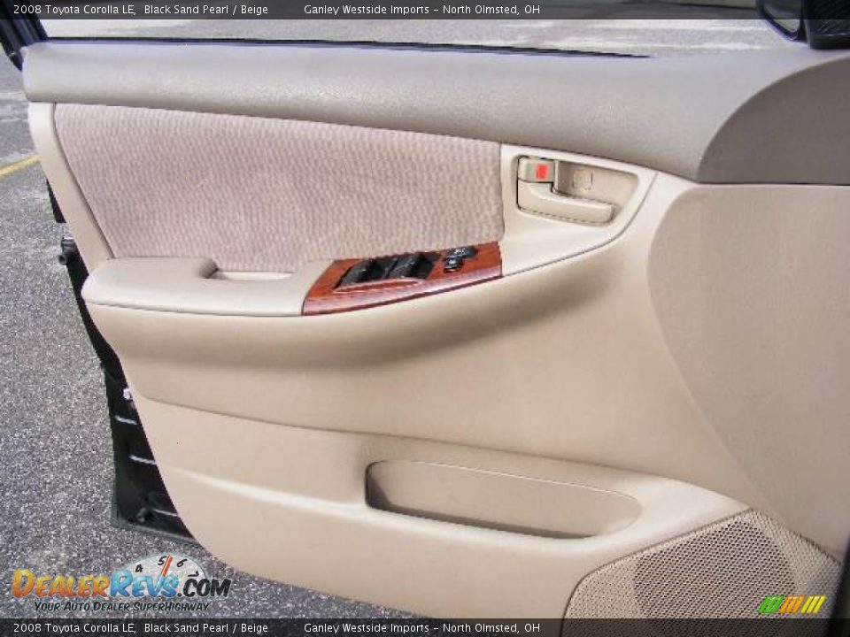 2008 Toyota Corolla LE Black Sand Pearl / Beige Photo #19