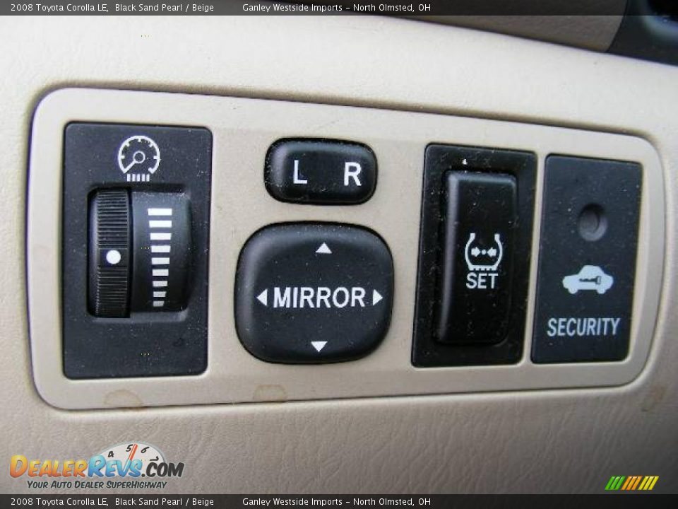 2008 Toyota Corolla LE Black Sand Pearl / Beige Photo #20