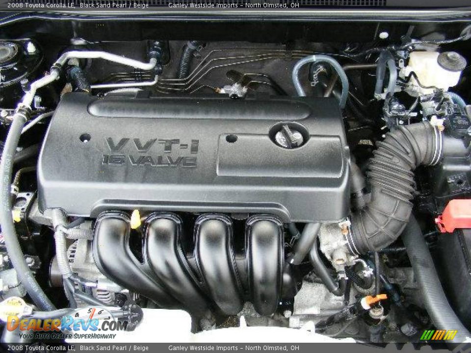 2008 Toyota Corolla LE Black Sand Pearl / Beige Photo #23