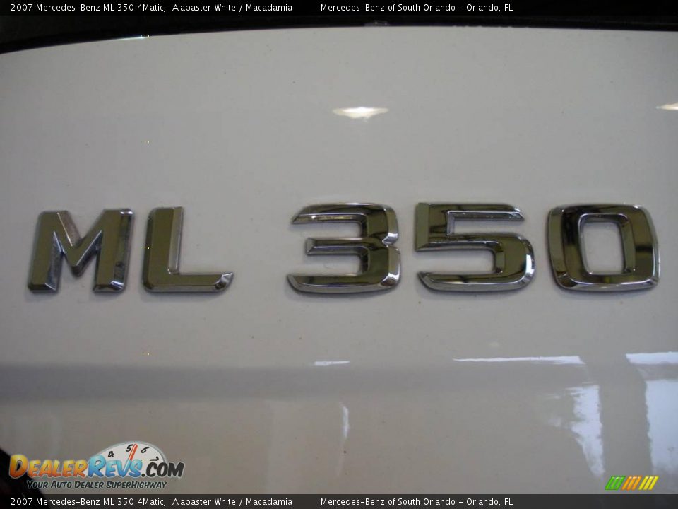 2007 Mercedes-Benz ML 350 4Matic Alabaster White / Macadamia Photo #9