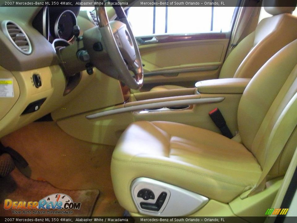 2007 Mercedes-Benz ML 350 4Matic Alabaster White / Macadamia Photo #12