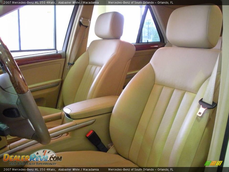 2007 Mercedes-Benz ML 350 4Matic Alabaster White / Macadamia Photo #13