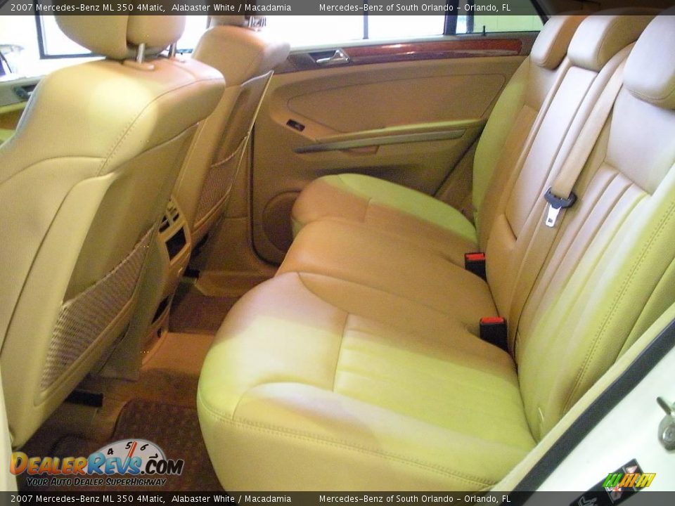 2007 Mercedes-Benz ML 350 4Matic Alabaster White / Macadamia Photo #14