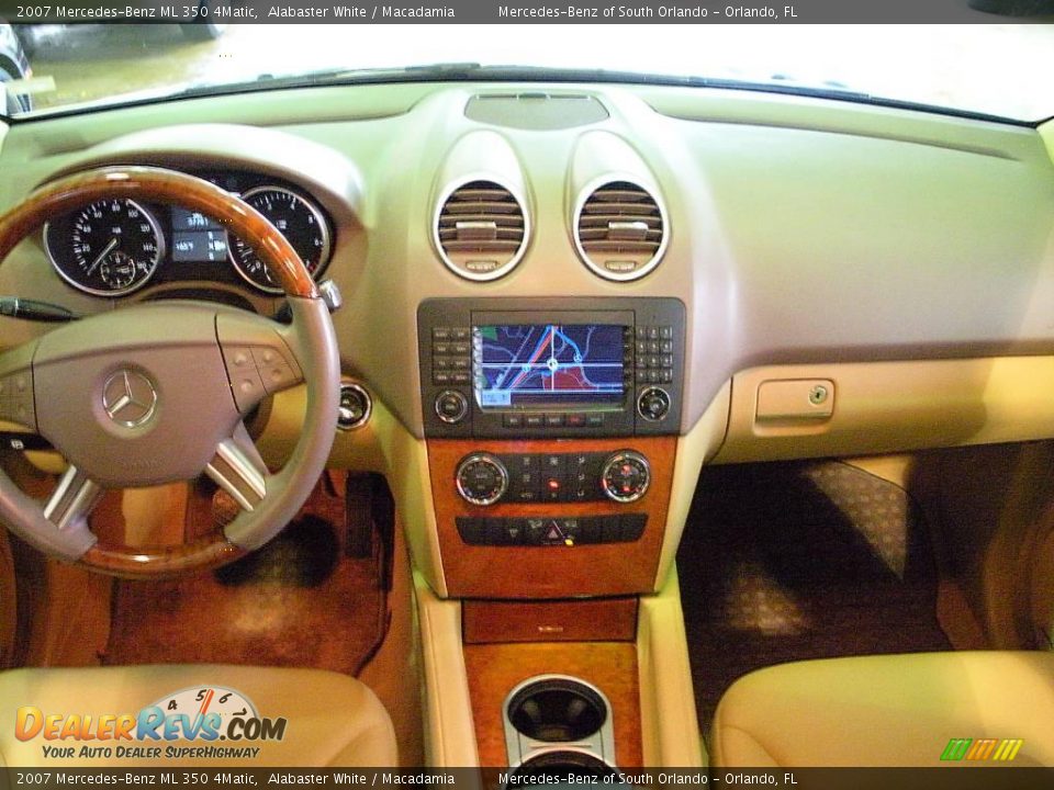 2007 Mercedes-Benz ML 350 4Matic Alabaster White / Macadamia Photo #18