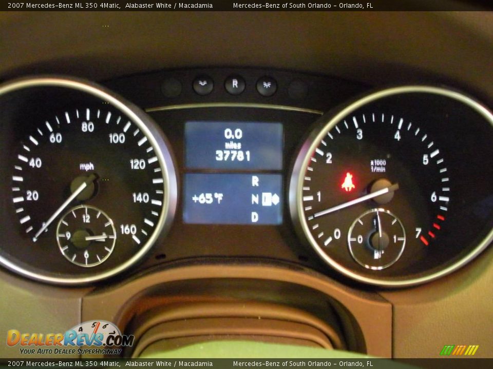 2007 Mercedes-Benz ML 350 4Matic Alabaster White / Macadamia Photo #20
