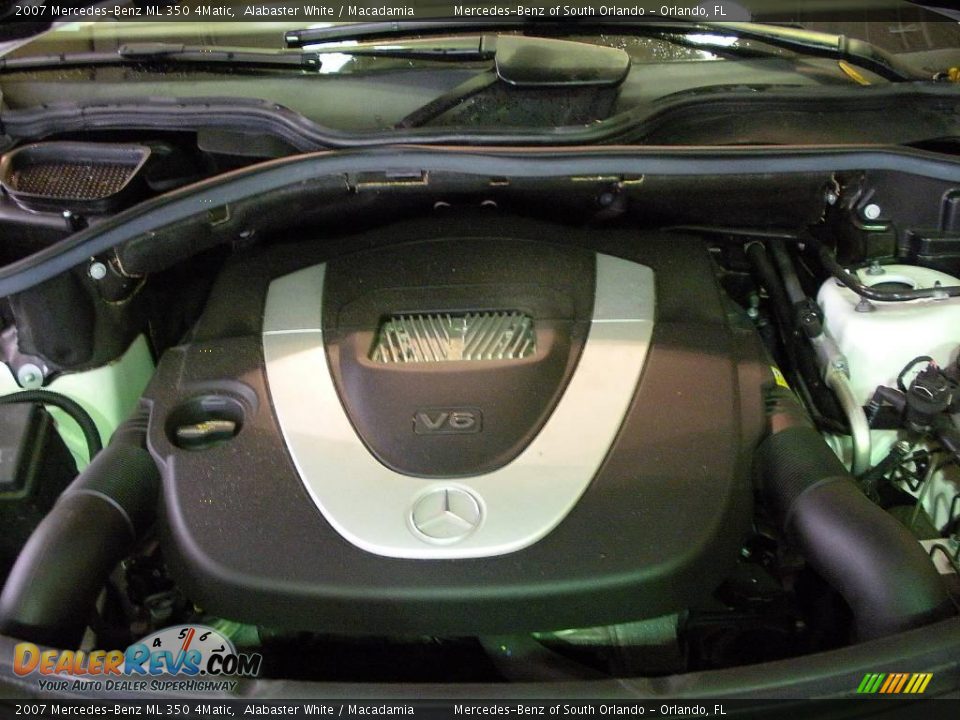 2007 Mercedes-Benz ML 350 4Matic Alabaster White / Macadamia Photo #24