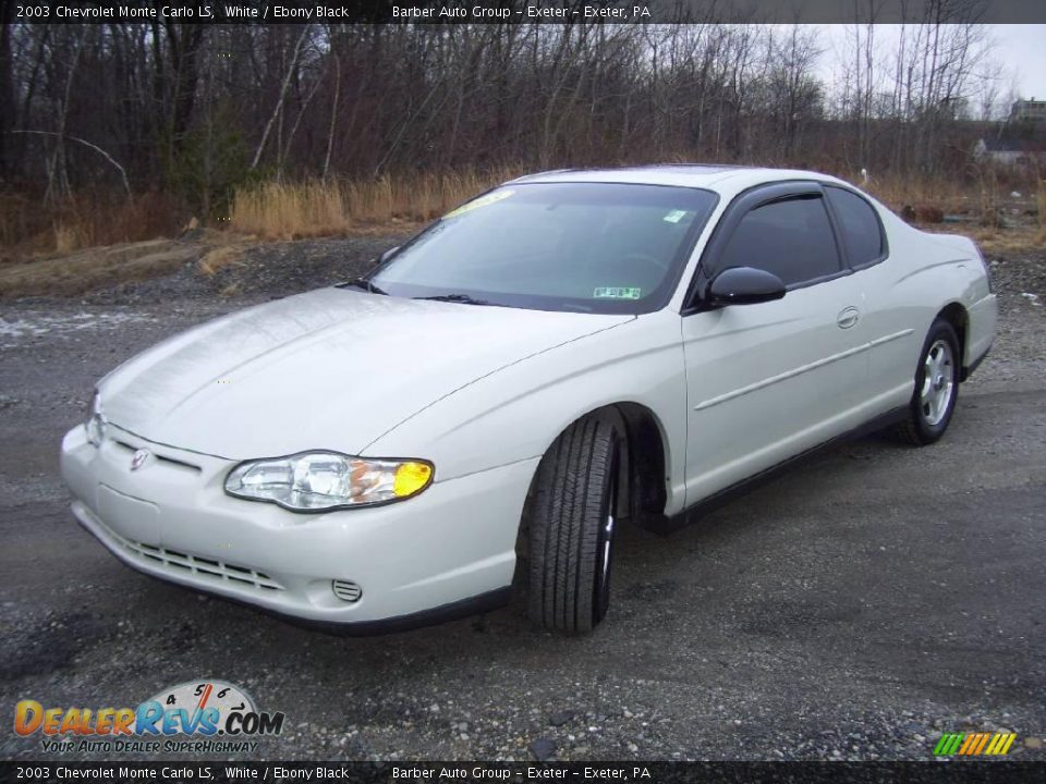 2003 Chevrolet Monte Carlo LS White / Ebony Black Photo #1
