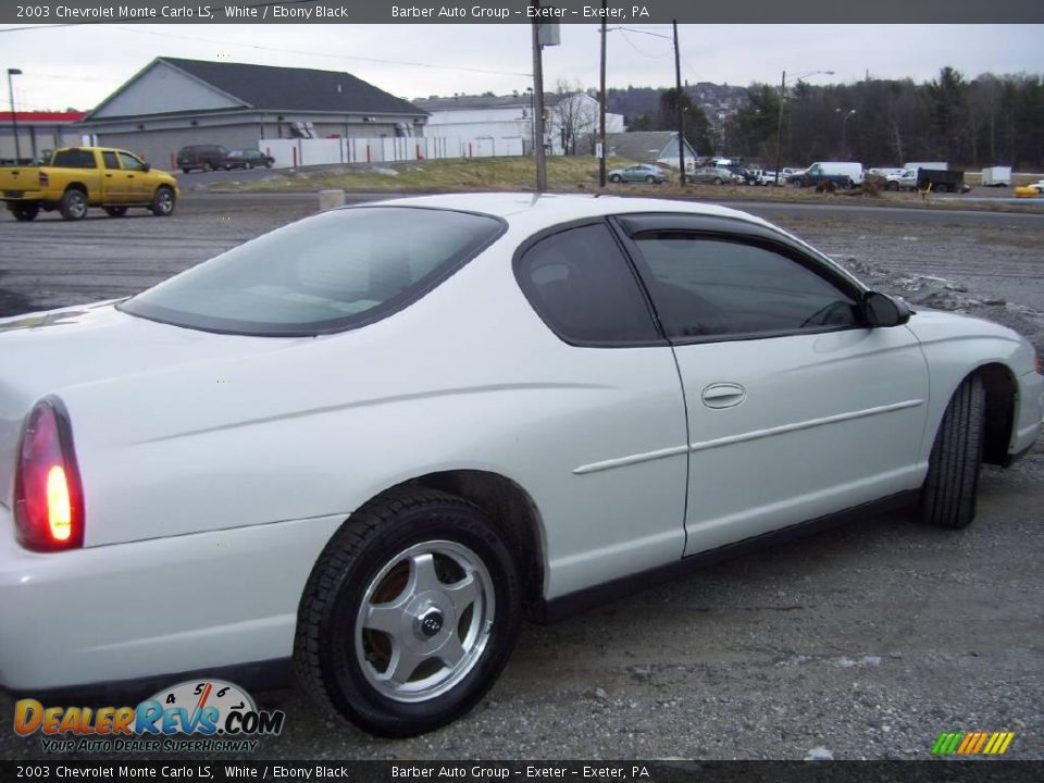 2003 Chevrolet Monte Carlo LS White / Ebony Black Photo #4