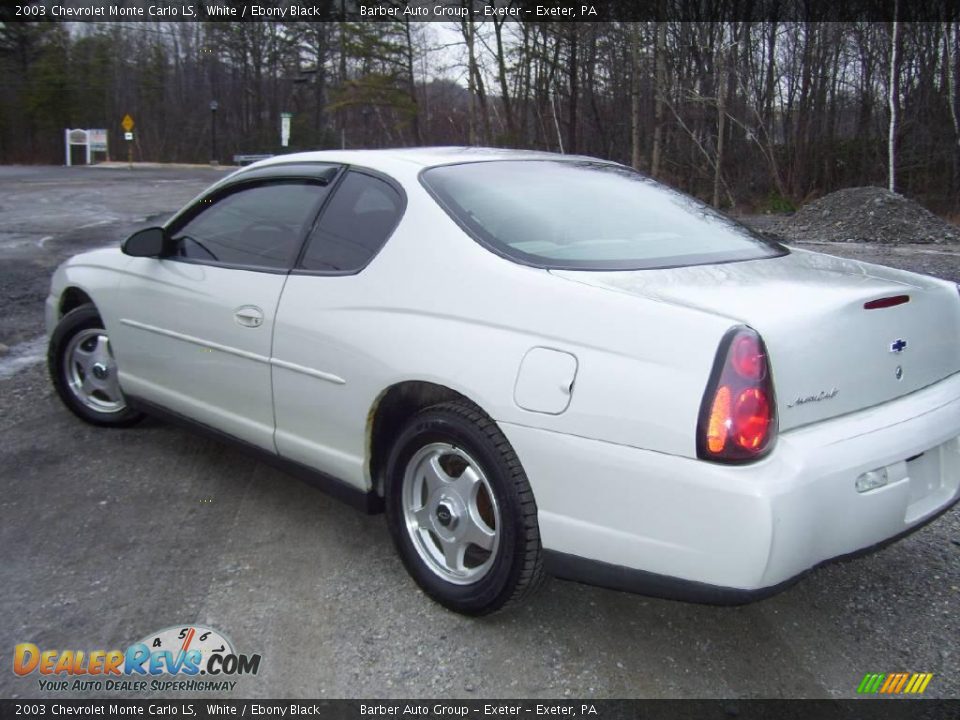 2003 Chevrolet Monte Carlo LS White / Ebony Black Photo #5