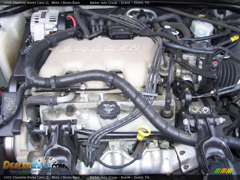2003 Chevrolet Monte Carlo LS White / Ebony Black Photo #10